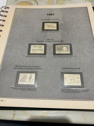 hojas efilcar 1987 y 1988