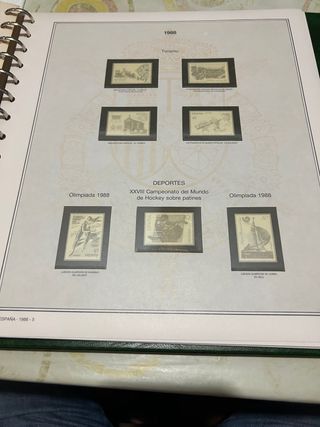 hojas efilcar 1987 y 1988