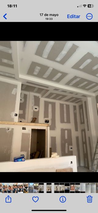 montador de pladur con 30 años de experiencia