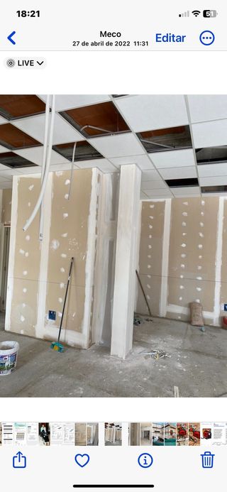 montador de pladur con 30 años de experiencia