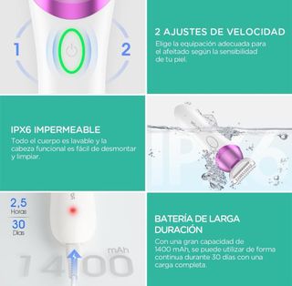 Afeitadora eléctrica (morada)