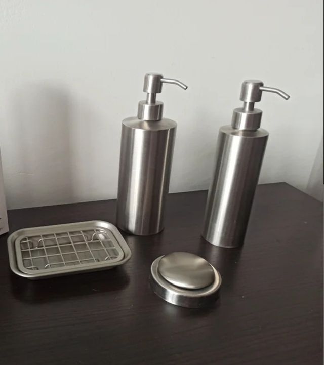 Set elementos cocina acero inoxidable