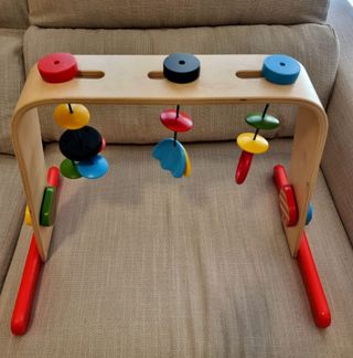 LEKA Gimnasio para bebé, abedul/multicolor