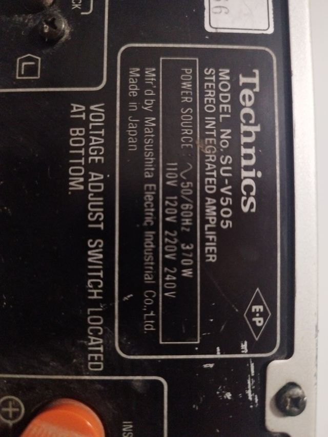 amplificador technics su-v505