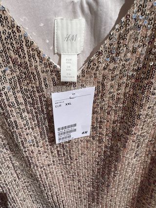 camiseta top hm tallas grandes