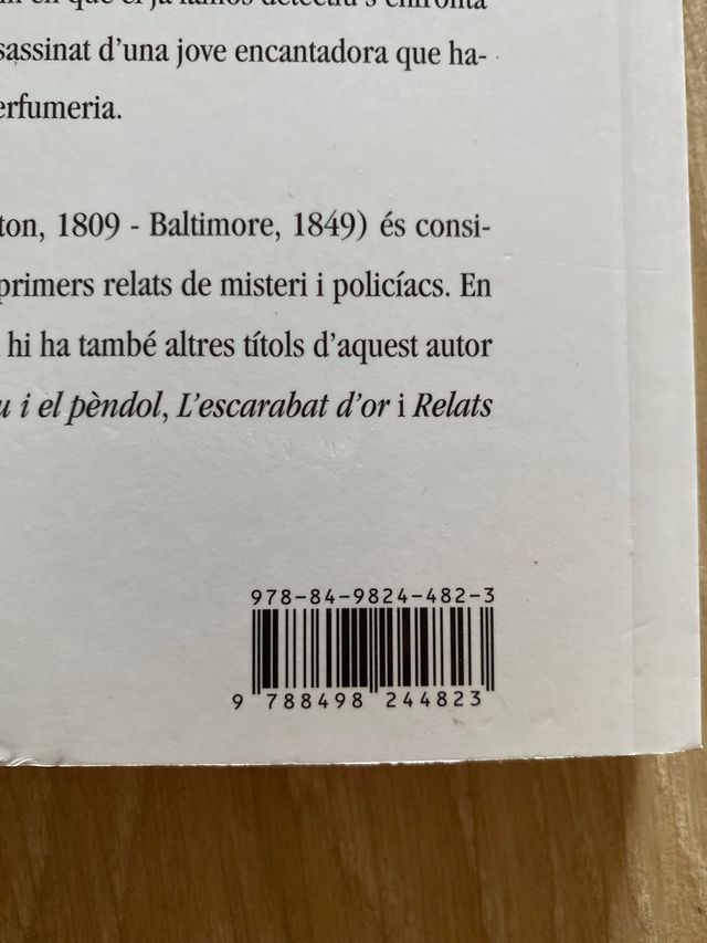 Els crims del carrer de la Morgue. Edgar Allan Poe