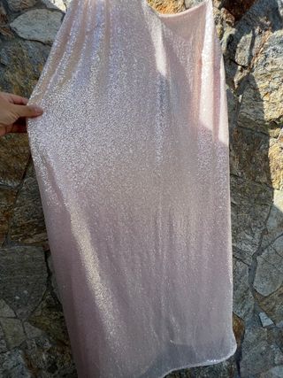 vestido lentejuelas rosa hm tallas grandes