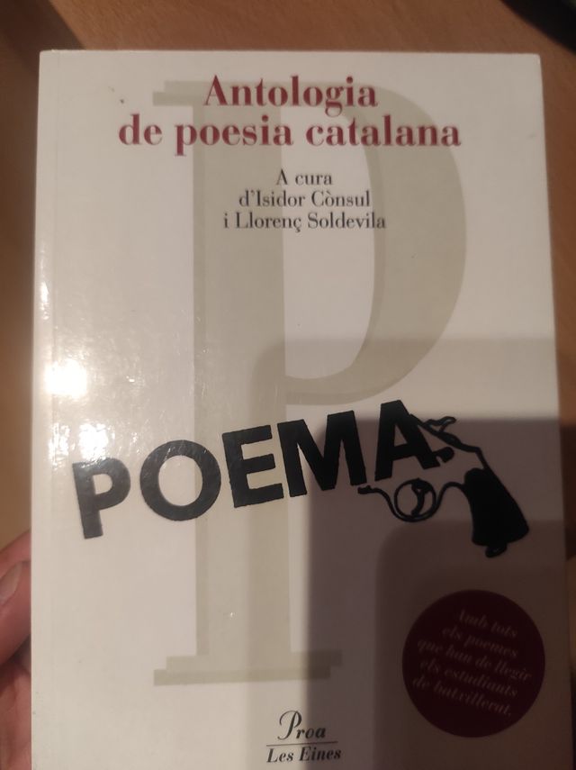 Libro lectura poesía catalán
