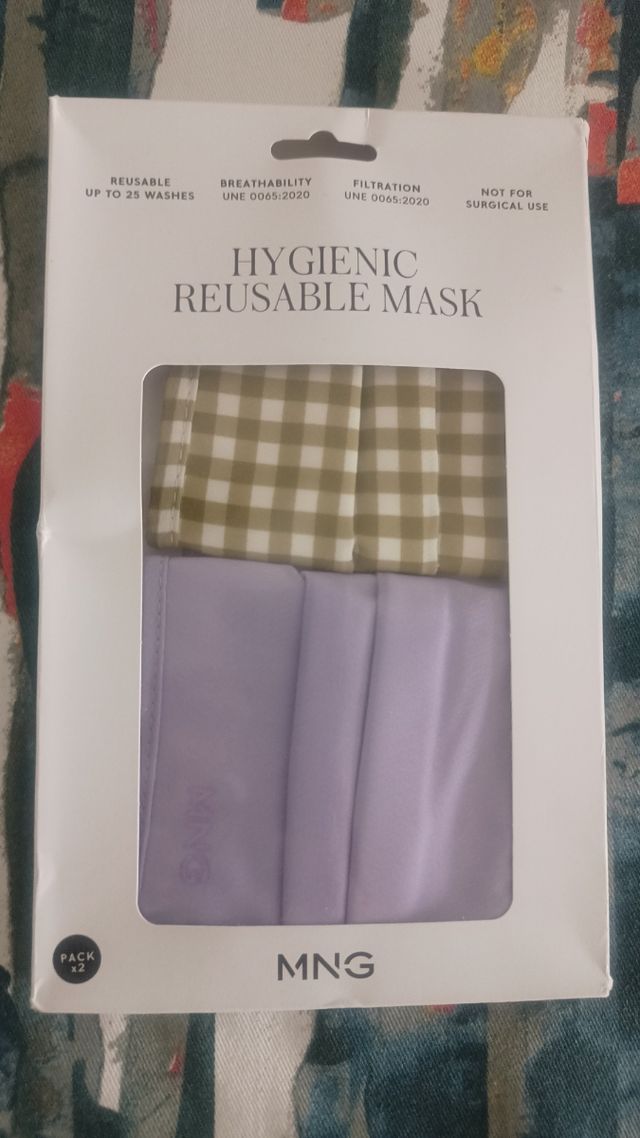 Mascarillas reutilizables mango