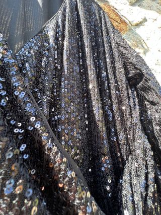 Vestido negro lentejuelas hm tallas grandes 