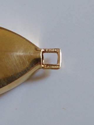 Collana in giada e oro 750. Vintage.