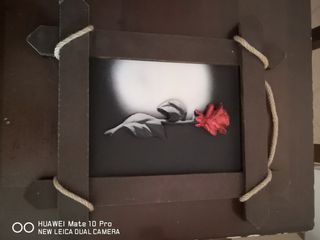 Quadretto con rosa