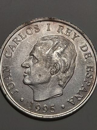 Monedas de 25 pesetas.