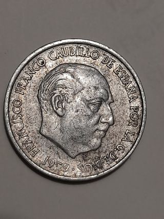 Monedas de 25 pesetas.