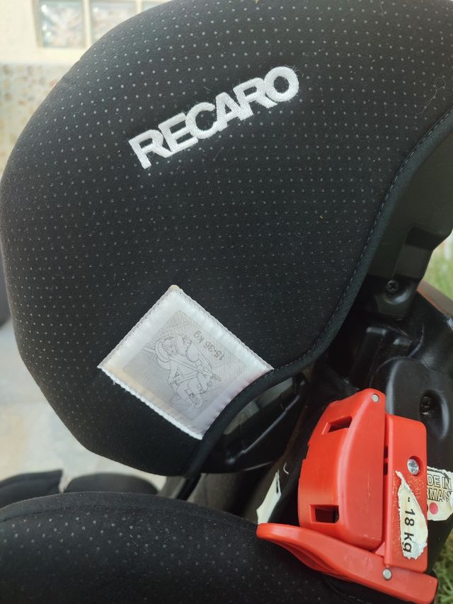 Silla Recaro niños coche, grupos 1+2+3