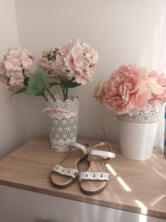 Sandalias pablosky blancas número 34