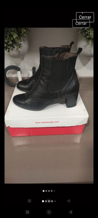 Botín Piel Negro