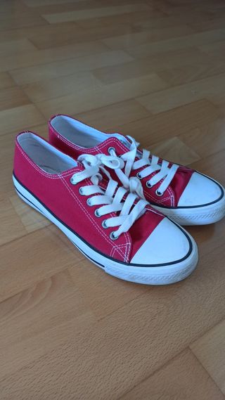 2 pares rojo/negro de Zapatillas tipo CONV3RSE 36