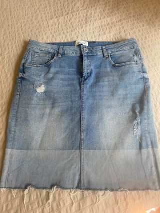 falda vaquera tejano bicolor