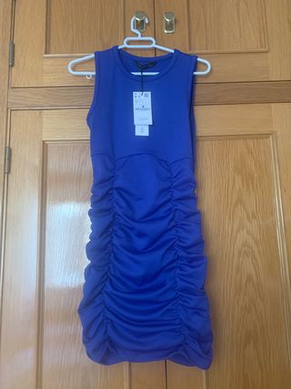 Vestido Azul Stradivarius nuevo con etiqueta