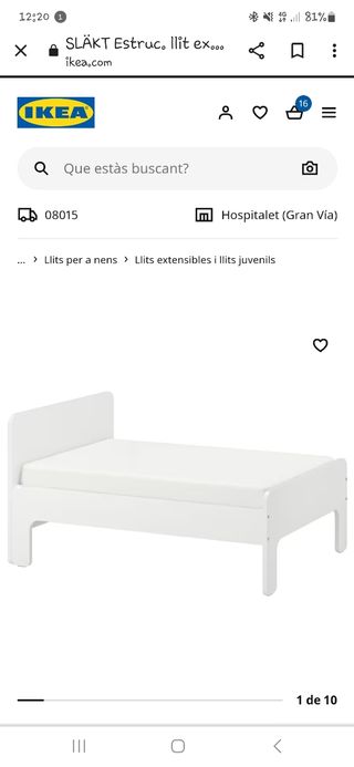 Cama extensible ikea