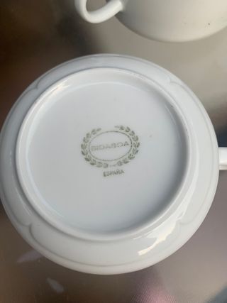 6 tazas porcelana fina