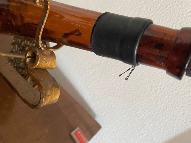 Cañon hierro forjado con botella coleccionismo