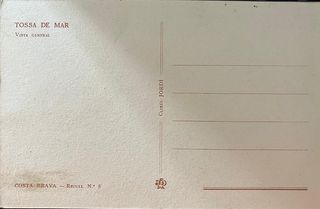Postales de Tossa de Mar antiguas