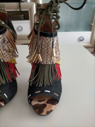 Zapatos estampado de tacón