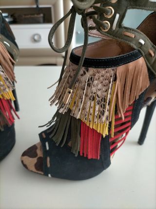 Zapatos estampado de tacón