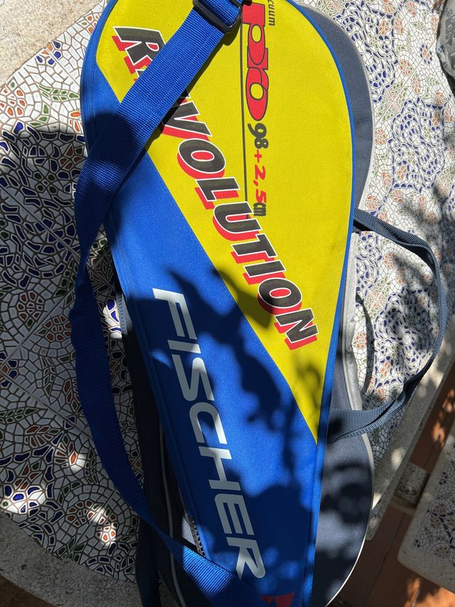 bolsa tenis y raqueta FISCHER con funda