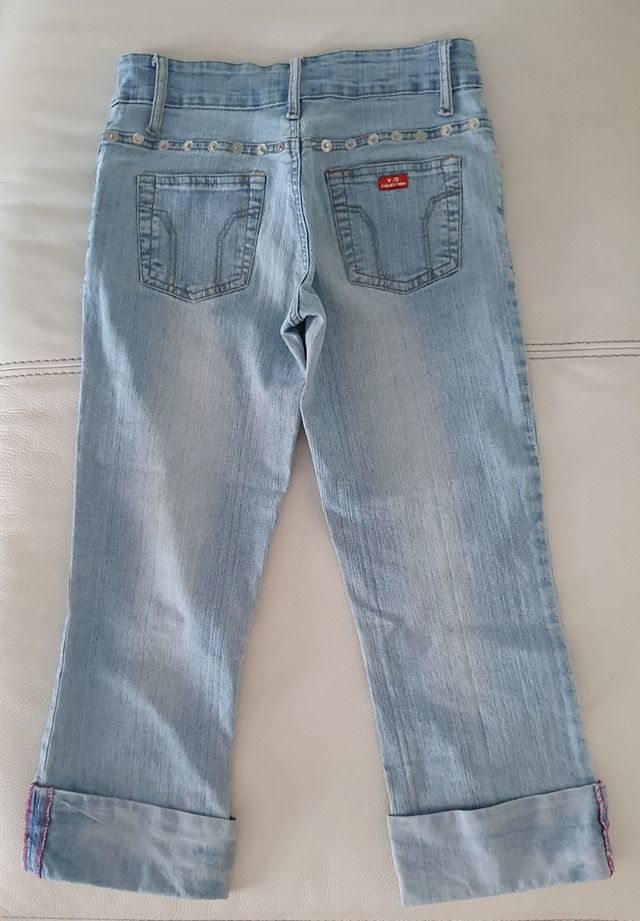 Pantalón vaquero azul tobillero 36