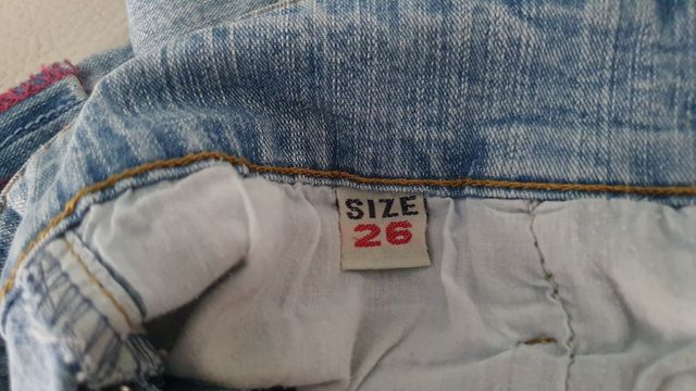 Pantalón vaquero azul tobillero 36