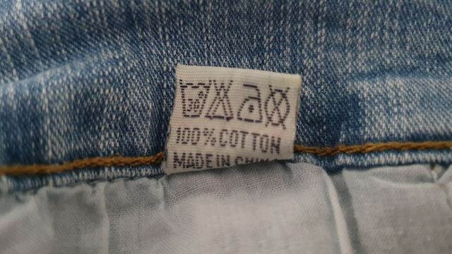 Pantalón vaquero azul tobillero 36