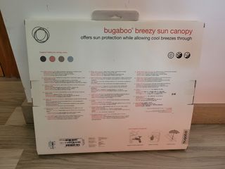 Capota gris ventilada mosquitera Bugaboo