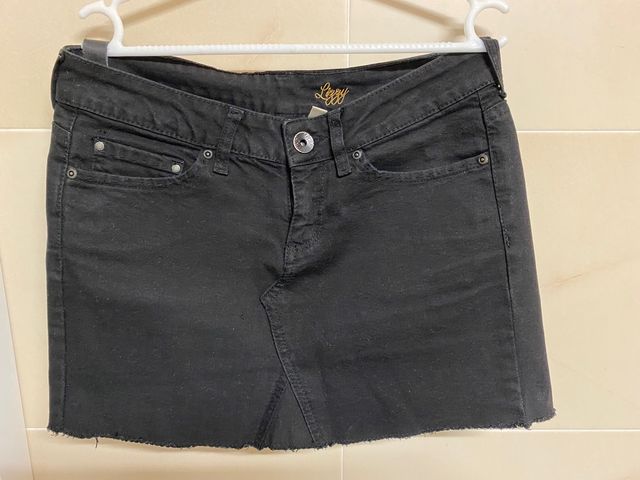 Falda Tejana negra Mango