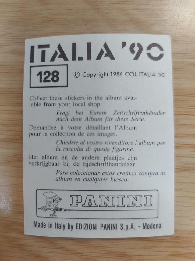 Cromo Maradona mundial Italia 90