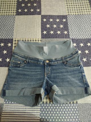 Pantalón corto vaquero premamá 
