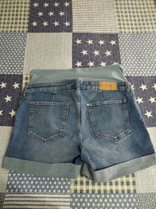 Pantalón corto vaquero premamá 
