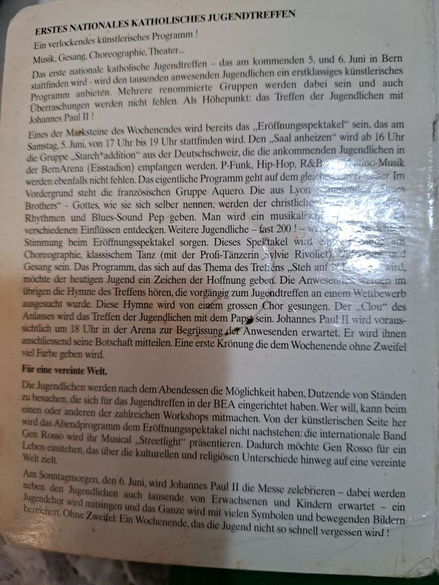 Medalla   conmemorativa 5europ 2004 vista Papa