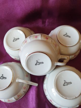 TAZAS CAFÉ JAGER PORCELANA ALEMANA
