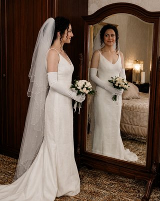 Vestido novia vintage Rosa Clará sirena T40