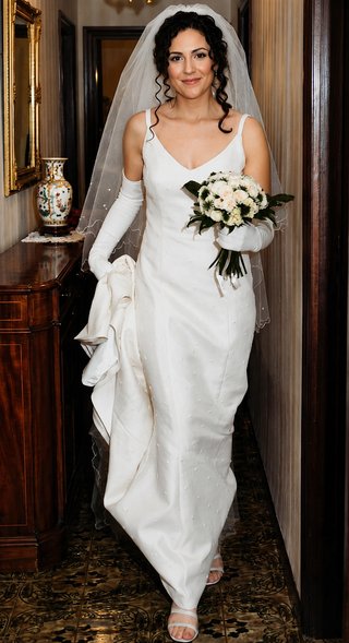 Vestido novia vintage Rosa Clará sirena T40