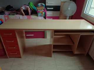 Escritorio y estanteria