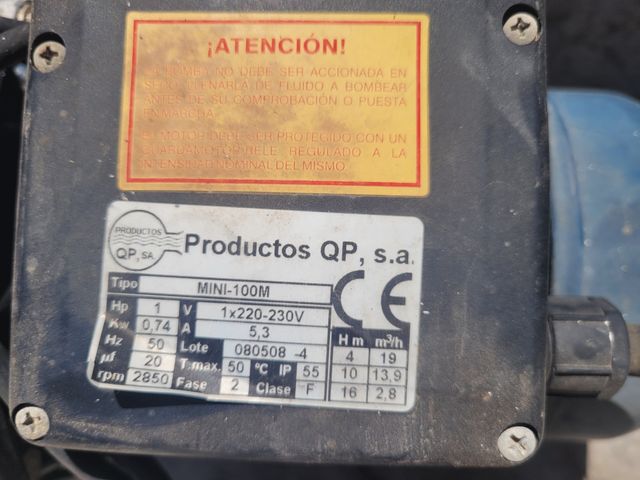 bomba agua depuradora