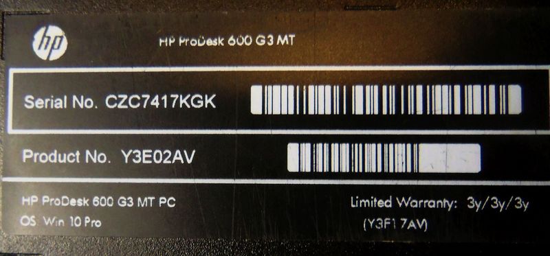 HP Prodesk 600 G3 MT Desktop i5 7ª Gen SSD WIN10 afbeelding 7
