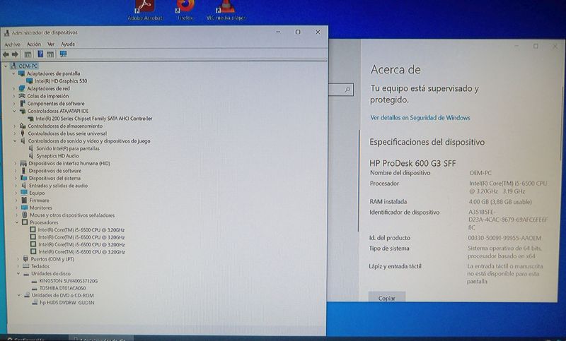 HP Prodesk 600 G3 MT Desktop i5 7ª Gen SSD WIN10 afbeelding 10