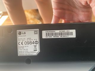 Barra de sonido y subwoofer LG