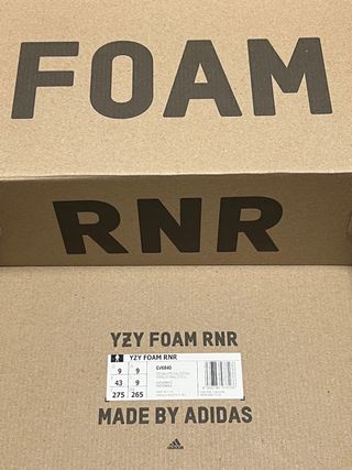 Adidas Yeezy Foam RNR Stone Salt, 43
