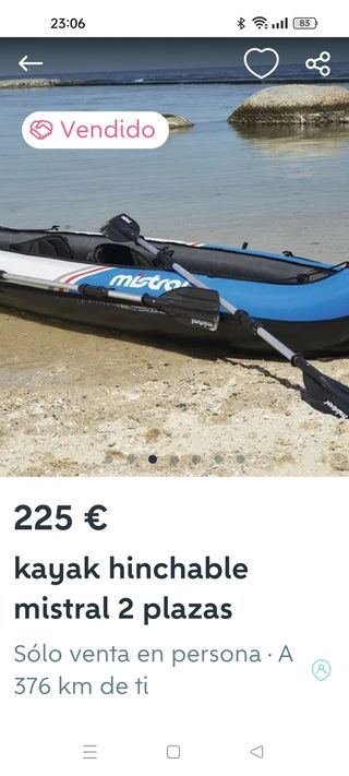 Kayak hinchable